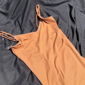 Long Bodycon Nude Dress